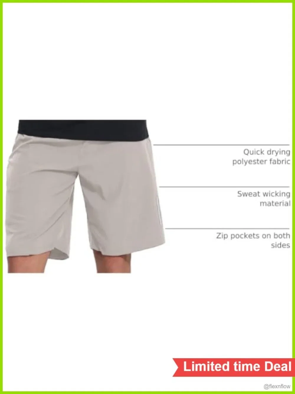5 Pack Men's Athletic Gym Shorts Quick Dry with Zip Pockets